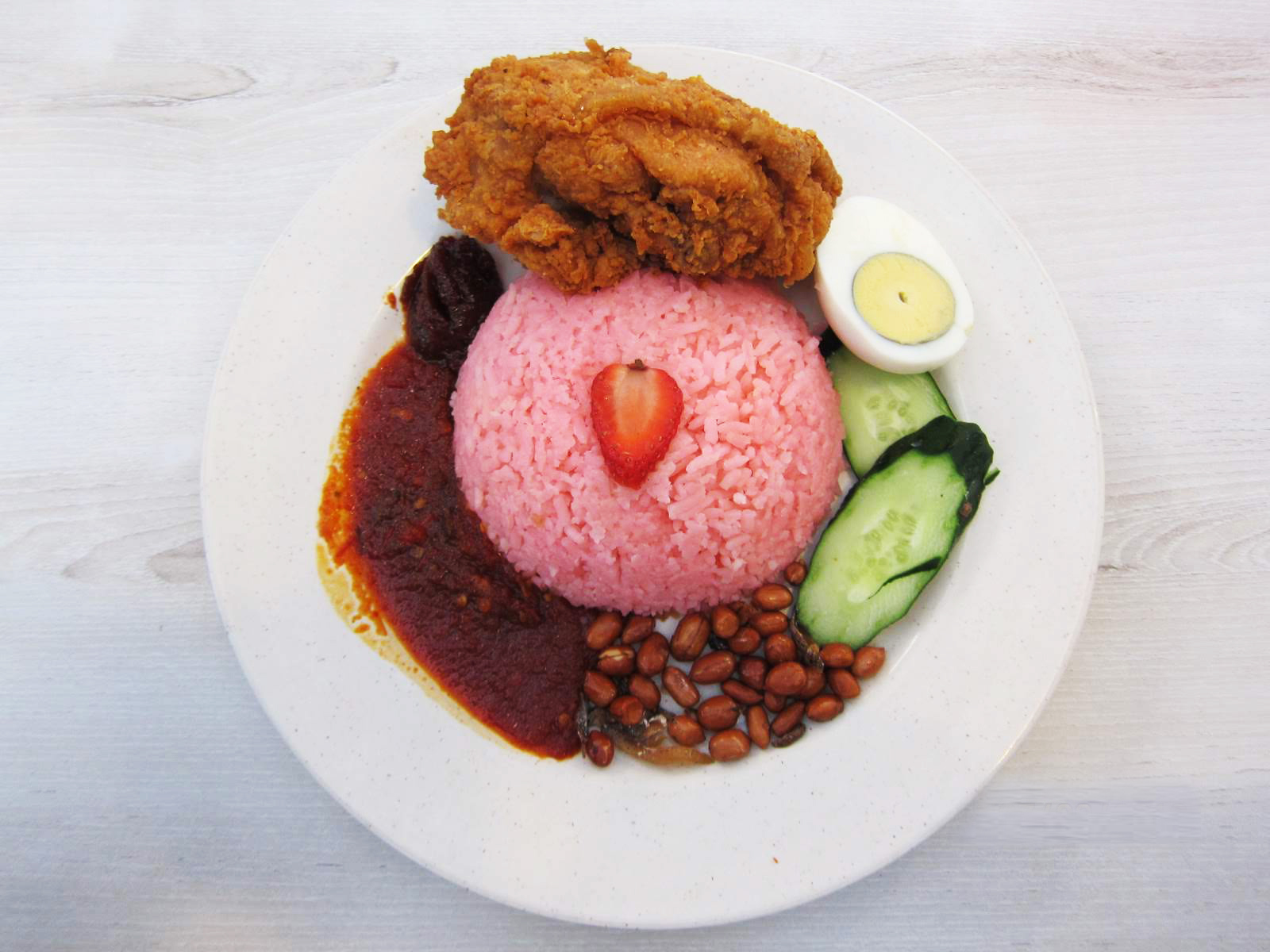 Nasi Lemak Sambal Strawberry