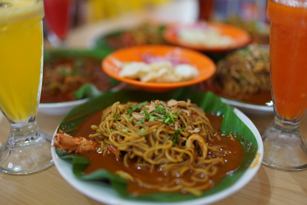Close up at local noodle in Banda Aceh restaurant